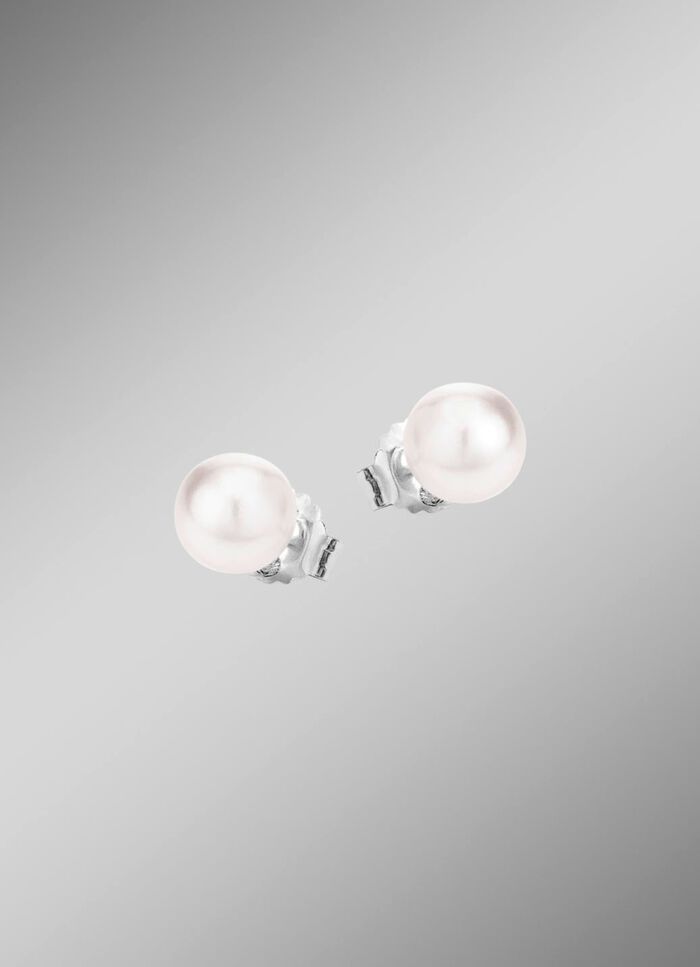 Ohrstecker mit Süßwasser-Zuchtperlen 