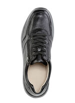 GINO GALANTE, klassische Herren-Sneaker, mit Reißverschluss SCHWARZ