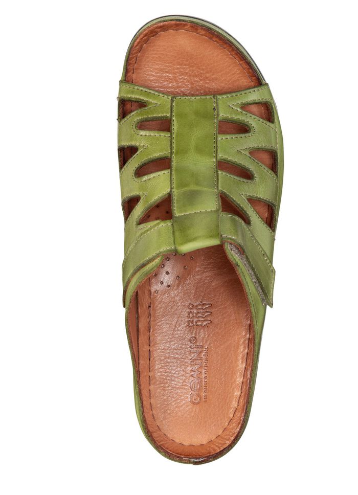 Gemini Pantolette aus teilweise schattiertem Rind-Nappaleder 