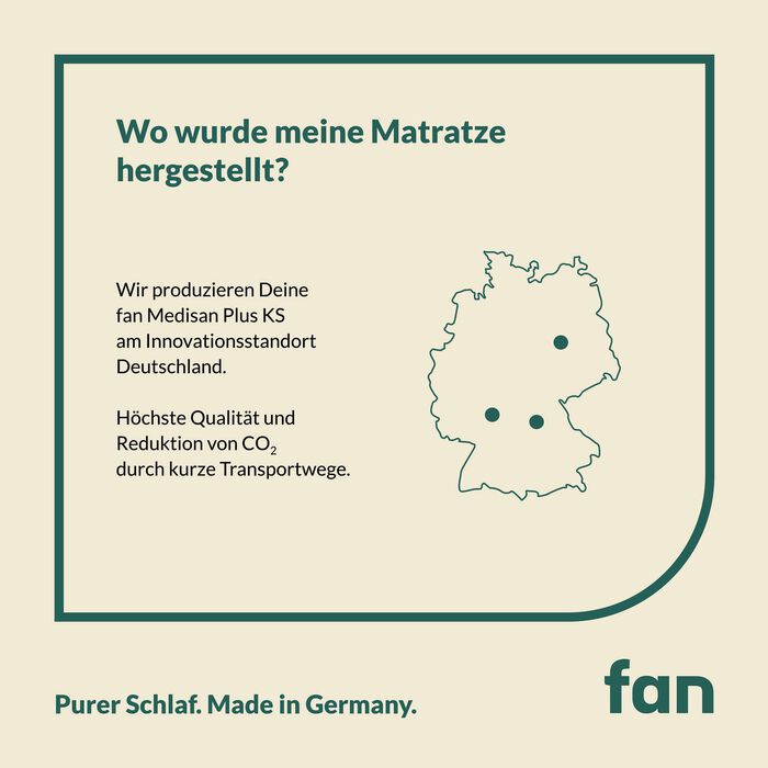 7-Zonen-Kaltschaumkern-Matratze &bdquo;fan Medisan Plus KS&ldquo; 