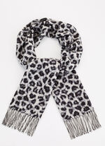 Schal mit Raubtierfell-Dessin 