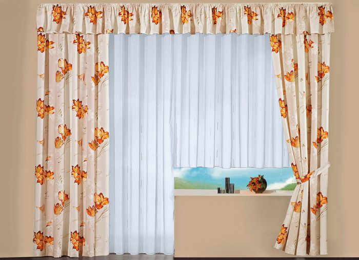 Querbehang mit Universalschienenband TERRA