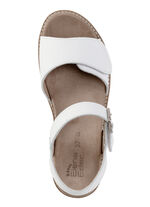 ELENA EDEN, bequeme Damen-Sandaletten, Weite H, mit herausnehmbarem Fußbett WEISS