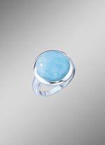 Damenring mit echt Milky-Aquamarin 