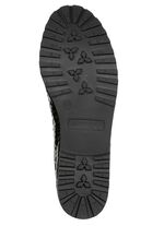 ELENA EDEN, elegante Damen-Ballerinas, Weite G, mit Gummizug SCHWARZ