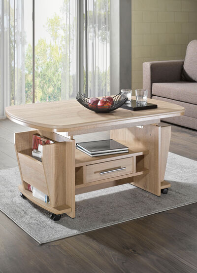 Couchtisch, auch höhenverstell- und ausziehbar 