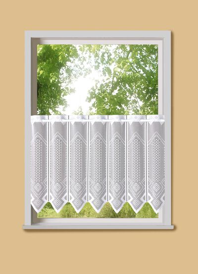 Kurzstore mit grafischem Muster und Stangendurchzug 