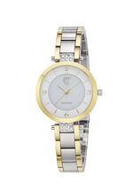 ETT-Solar-Damenuhr mit Edelstahlbandgehäuse 