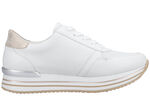 Remonte Sneaker im modischen Dessin WEISS-ROSEGOLD