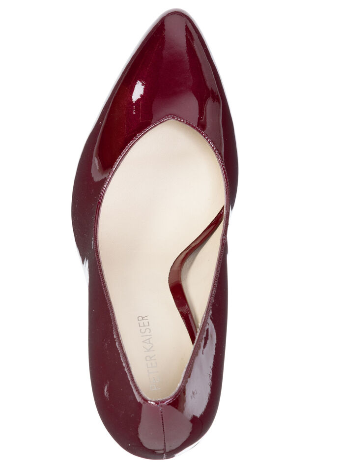 Peter Kaiser, elegante Damen-Pumps, aus Leder WEINROT