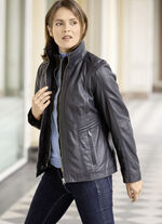 Lederkurzjacke von „Caminari“ ANTHRAZIT