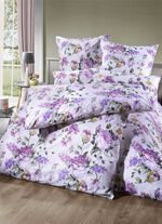 Bettw&auml;sche-Garnitur mit Rosenmotiven MULTICOLOR