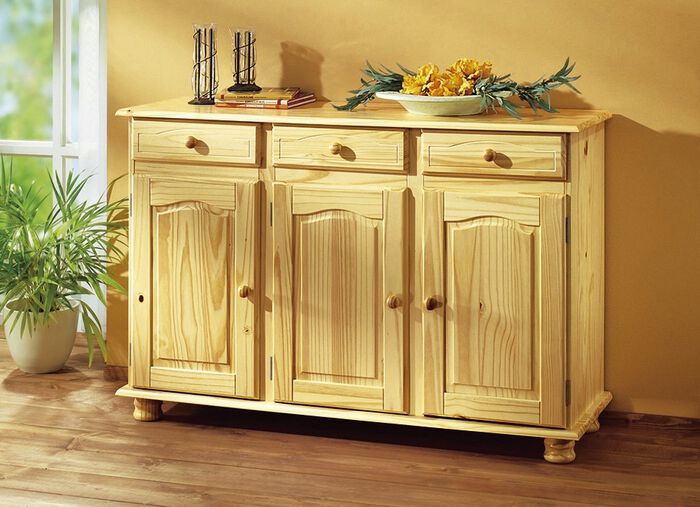 Anrichte aus massivem Kiefernholz 