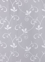 Filigraner Blumenfenster-Store mit gebogten Abschl&uuml;ssen 