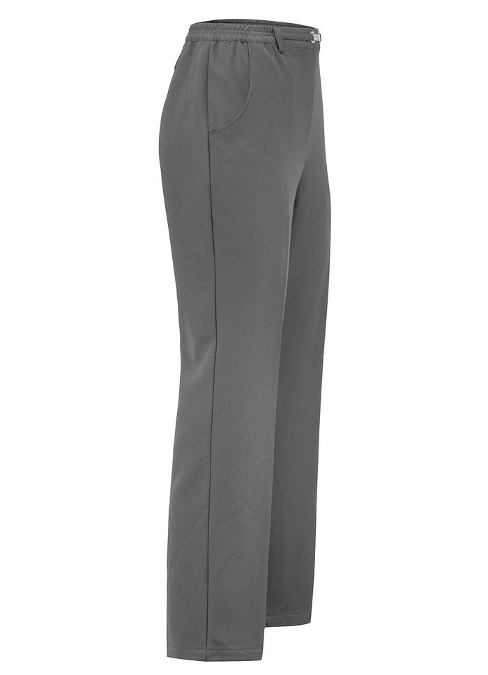 Hose mit schm&uuml;ckendem Zierteil  GRAU MELIERT