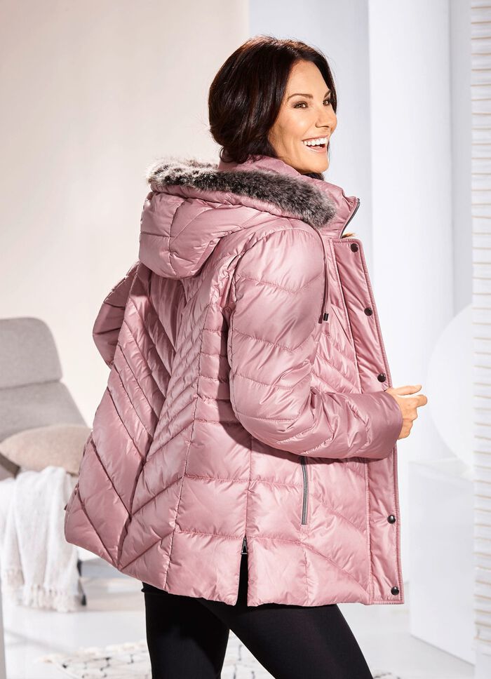 Jacke mit Rei&szlig;verschluss an den Seitenschlitzen ROSENQUARZ