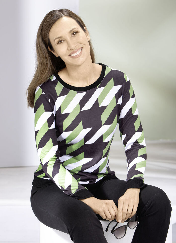 Tunika mit Rippenstrick 