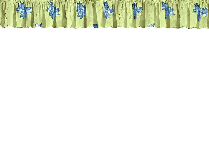 Querbehang mit Universalschienenband GR&Uuml;N