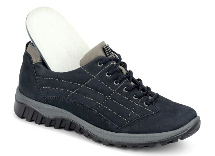 Waldl&auml;ufer Schn&uuml;rschuh aus hochwertigem Leder DUNKELBLAU