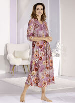 Laurina Nachthemd, knöchellang mit Motivspitze  