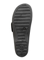 Hausschuh aus gepolstertem Textilmaterial SCHWARZ