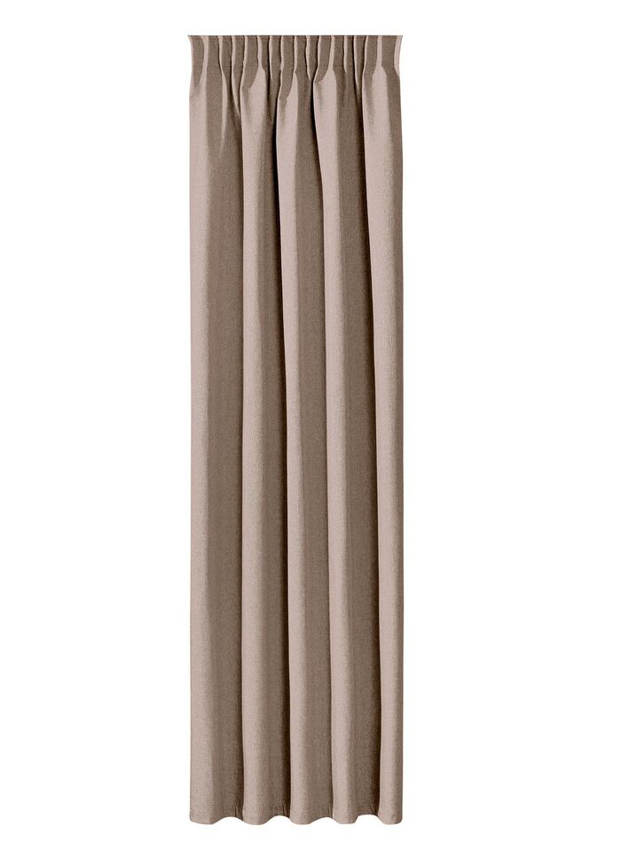 Energiespar-Verdunkelungsschals in Leinenoptik BEIGE