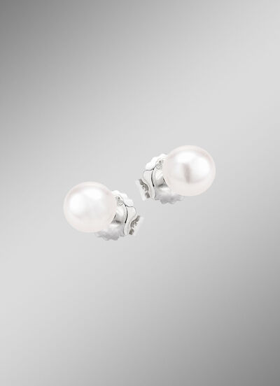 Ohrstecker mit Süßwasser-Zuchtperlen 