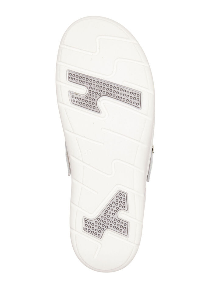 ELENA EDEN, klassische Damen-Clogs, Weite H, mit herausnehmbarem Fußbett WEISS-BUNT