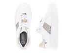 Sneaker mit Libellen-Metallschmuck WEISS-GOLD