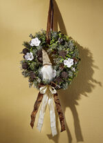 Wandkranz mit Wichtel in der Mitte 