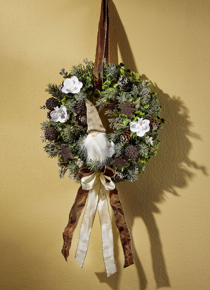 Wandkranz mit Wichtel in der Mitte 