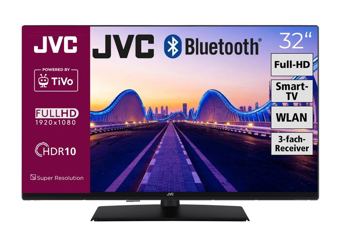 JVC LED-Fernseher mit 3-fach HD-Receiver 