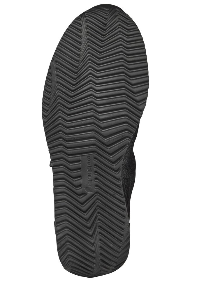 Waldl&auml;ufer, leichte Damen-Sneaker, Weite H, mit herausnehmbarem Fu&szlig;bett SCHWARZ