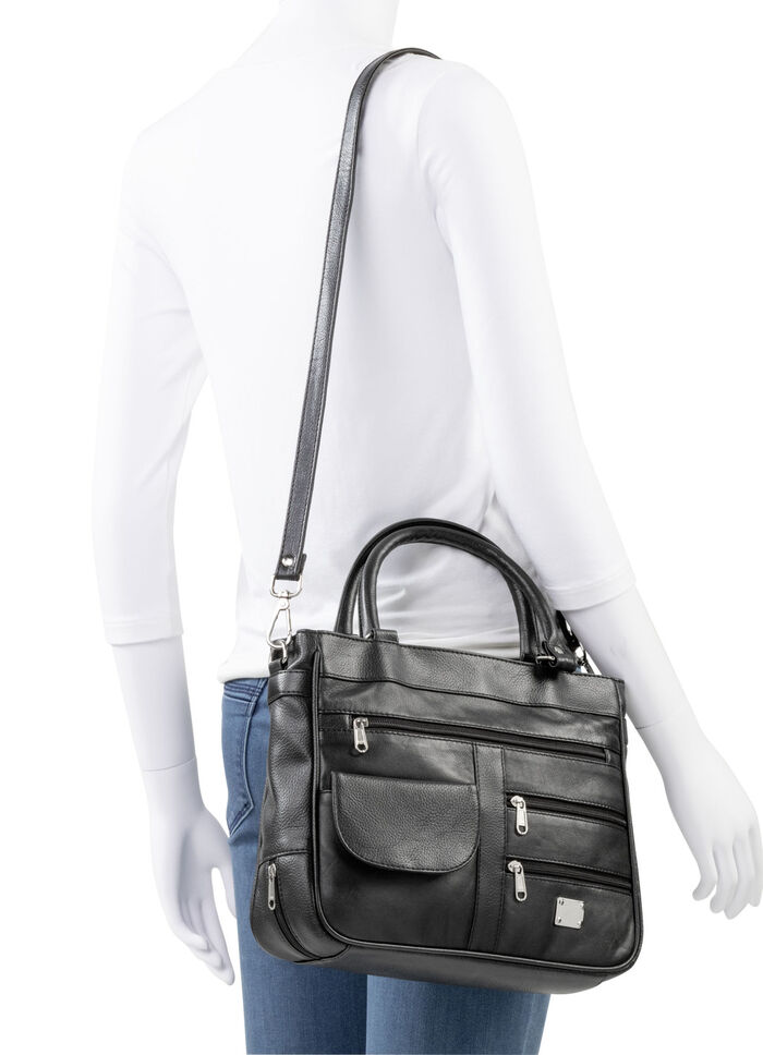 Laurina, Damen, Tasche, mit abnehmbarer, verstellbarer Umh&auml;ngeriemen SCHWARZ