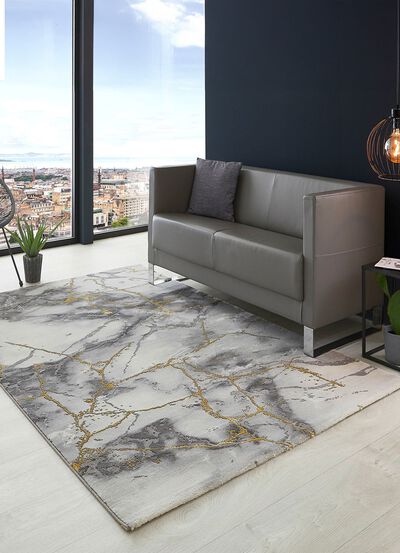 Stilsichere Br&uuml;cken und Teppiche mit Marmormotiv 