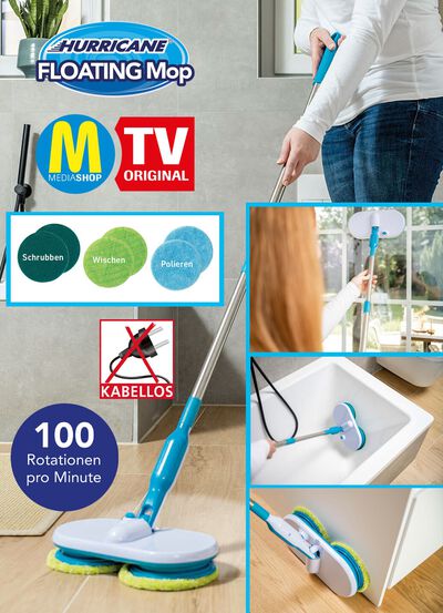 Hurricane Floating Mop Akku-Rotationsmopp 