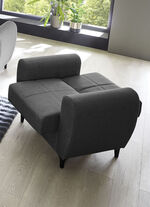 Frei im Raum aufstellbare Polstermöbel mit Bettfunktion ANTHRAZIT