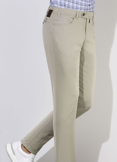 "Br&uuml;hl"-Hose mit Bund&uuml;bertritt in 3 Farben 