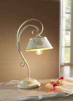 1-flammige Tischleuchte aus Eisen 