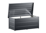 Hochwertige Gartentruhe aus Stahlblech ANTHRAZIT