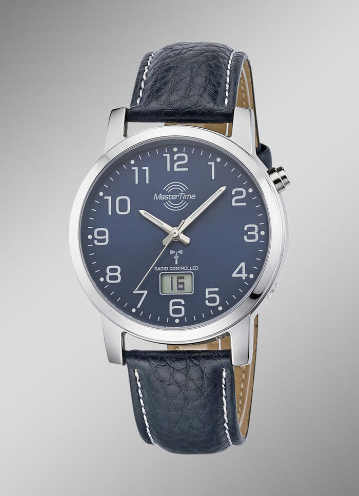 Schöne Herren-Lederarmbanduhr 