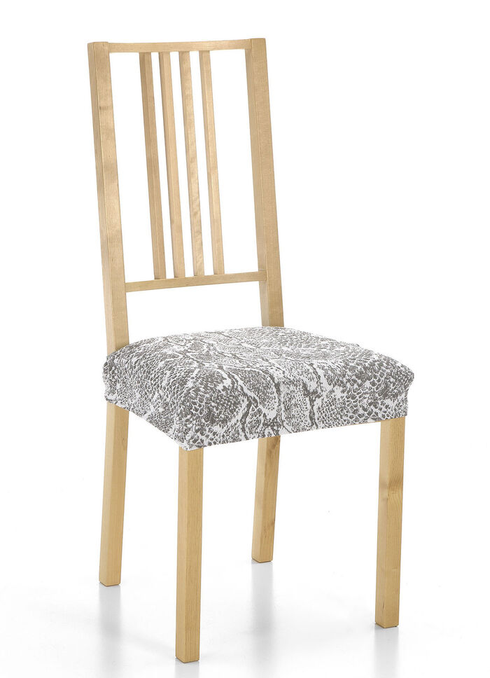 Pflegeleichte Stretchbezüge in Schlangenoptik GRAU