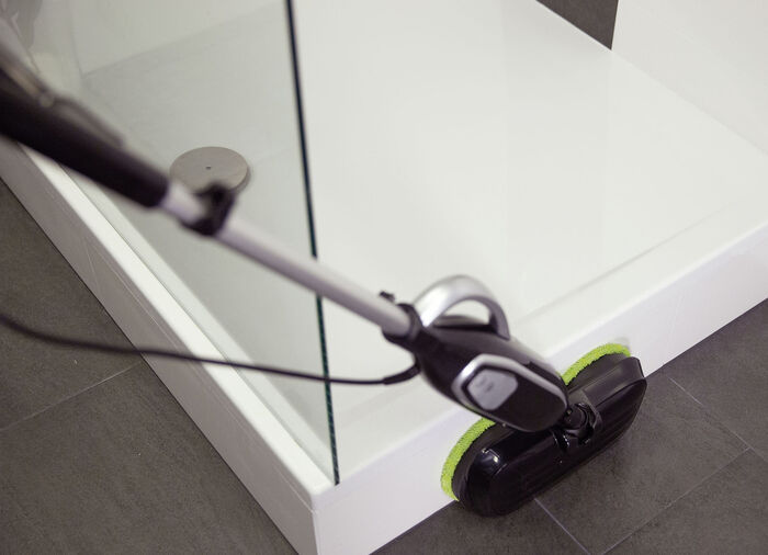 Livington SteamTwister Dampf-Rotationsmopp SCHWARZ