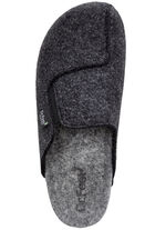 Klassische Herren-Hausschuhe, mit anatomisch geformtem Fußbett ANTHRAZIT