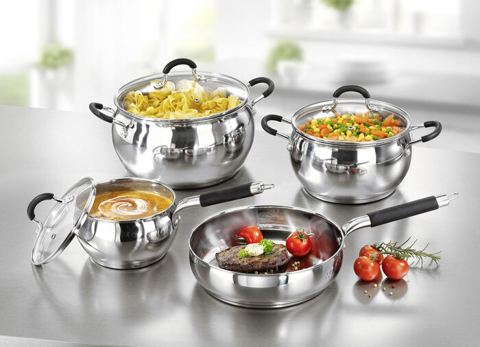 Edelstahl-Topfset zum Hammerpreis EDELSTAHL