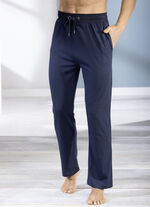 Zweierpack Schlaf- und Freizeithosen, mit Modal 1X MARINE, 1X GRAFIT