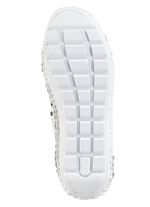 Gemini Bootie mit Knitter-Struktur WEISS