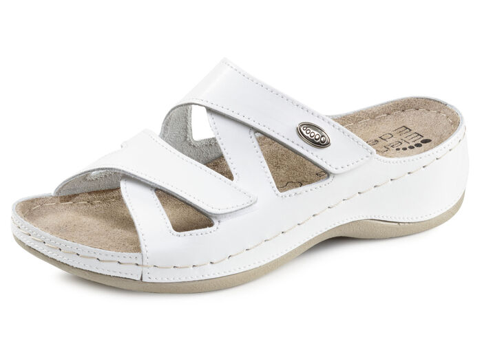 ELENA EDEN Pantolette aus Nappaleder WEISS