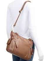 Laurina, Tasche, Damen, mit abnehmbarem, verstellbarem Umh&auml;ngeriemen COGNAC