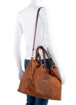 Laurina, Tasche, Damen, mit abnehmbarem Umh&auml;ngeriemen COGNAC